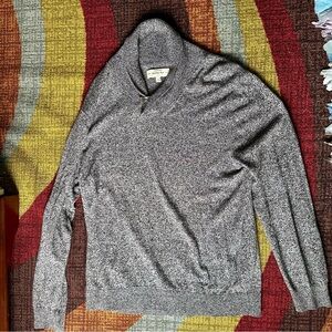 Hawker Rye - heathered gray cowl neck sweater